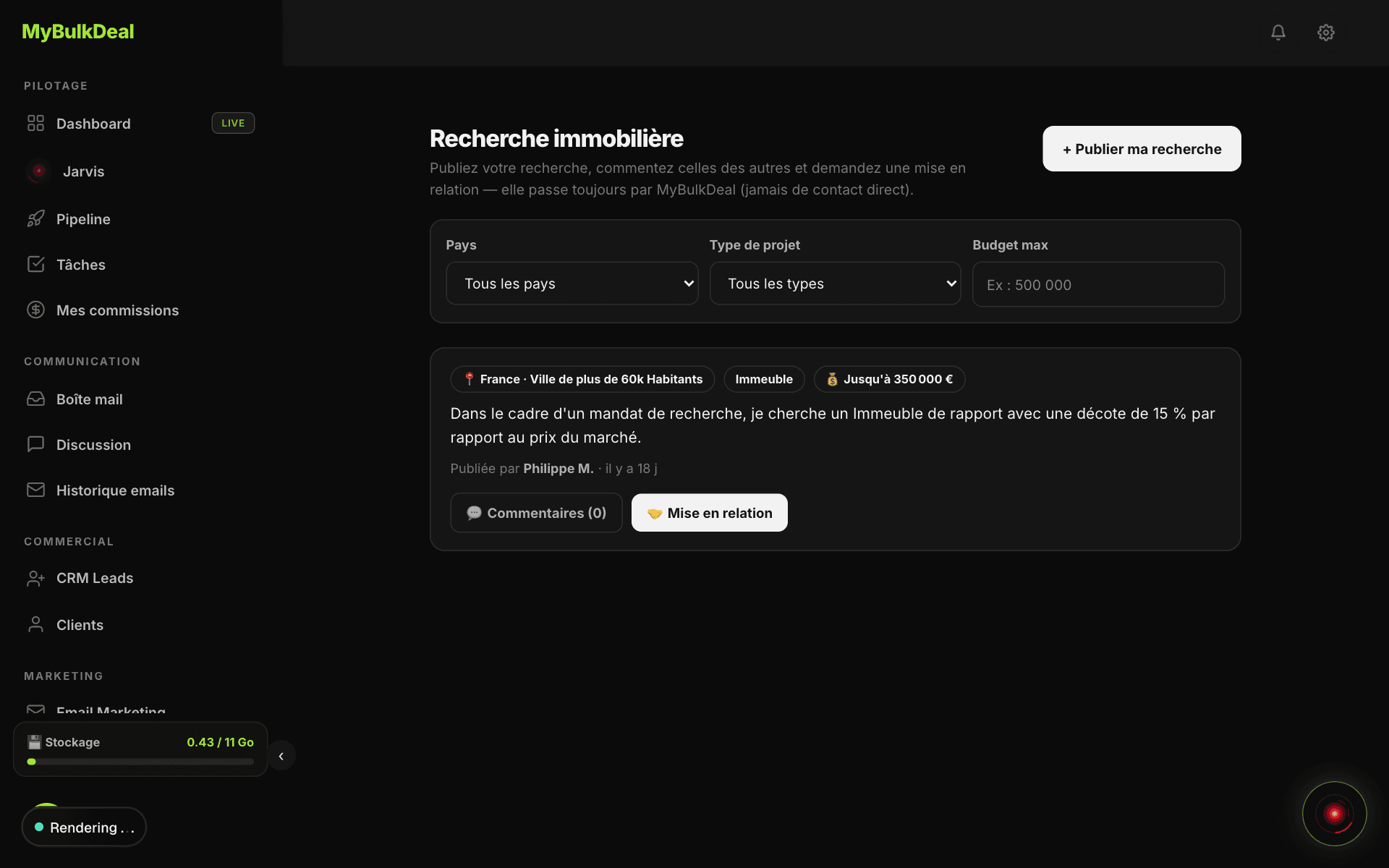 Ciblez les personnes morales